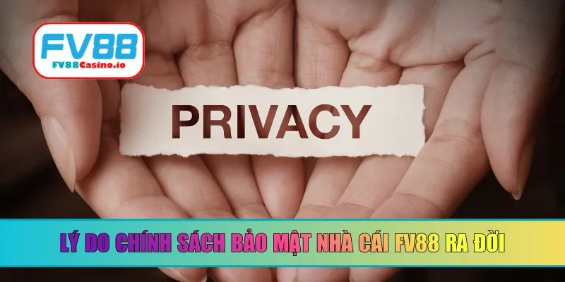 Lý do chính sách bảo mật nhà cái FV88 ra đời